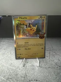 🔥 Pokemon 62/193 Pikachu Holo Trick Or Trade 2023 NM 🔥 - Image 1