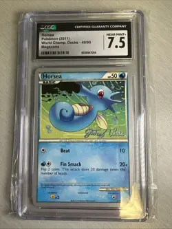 Horsea Pokemon 2011 World Championship Decks 49/95 CGC 7.5 - Image 1