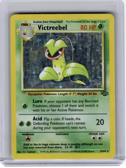 1999 Pokemon—Victreebel #14 Jungle—Rare Holo [Damage] - Image 1