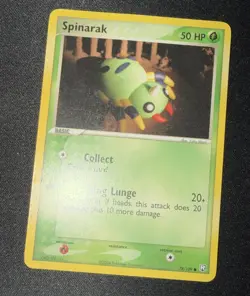 Pokemon TCG Spinarak * 78/109 * Team Rocket Returns * Common * Regular * 2004 - Image 1