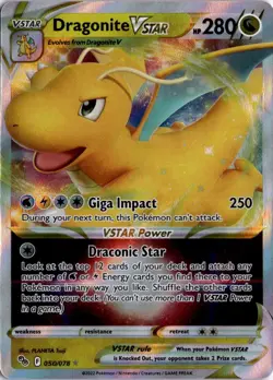 Dragonite VSTAR Holo Ultra Rare Pokemon GO 050/078 NM - Image 1