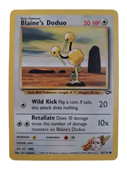 Blaine’s Doduo 61/132 Gym Challenge 2000 WOTC Pokemon - Image 1