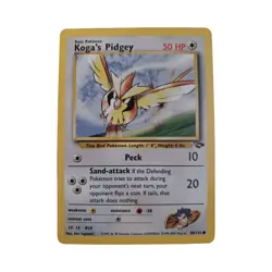 Koga's Pidgey 80/132 Gym Challenge Regular Unlimited Common Non Holo Pokemon Tcg - Image 1