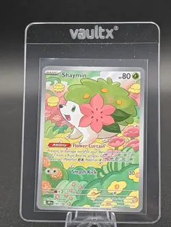 Pokemon TCG - Shaymin - Destined Rivals 185/182 Illustration Rare Full Art Holo - Image 1