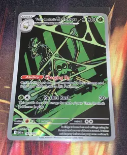 Pokemon TCG Team Rocket's Spidops Illustration Rare 187/182 Destined Rivals NM - Image 1