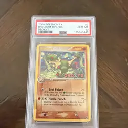 2005 Pokemon Ex Breloom Rev Foil Deoxys #3 PSA 10 Gem MT - Image 1