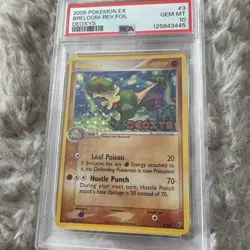 2005 Pokemon Ex Breloom Rev Foil Deoxys #3 PSA 10 Gem MT - Image 3