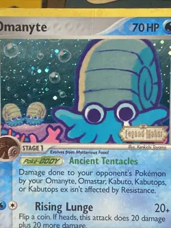 Pokemon TCG Omanyte 60/92 Legend Maker Reverse Holo Stamped Vintage 2006 - Image 4