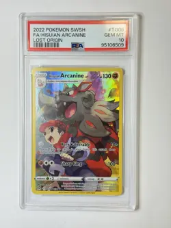 2022 Pokemon SWSH Lost Origin FA/ HISUIAN ARCANINE #TG08 ** HL6509 - Image 1