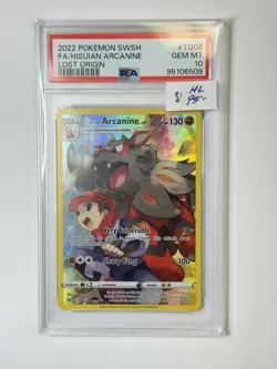 2022 Pokemon SWSH Lost Origin FA/ HISUIAN ARCANINE #TG08 ** HL6509 - Image 3