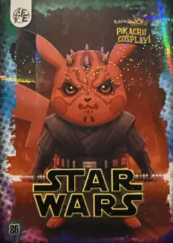 Darth Maul (Pikachu) #86 - Galaxy Holo - Electric Pikachu Cosplay - Pokemon - Image 1