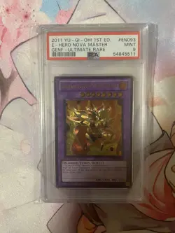 2011 YU-GI-OH! GENF-GENERATION FORCE #EN093 ELEMENTAL HERO NOVA MASTER PSA 9 - Image 1