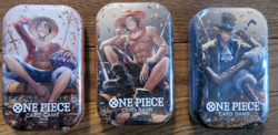One Piece TCG: Vol 2 Tin 3 piece art FULL set PROMO TINS ENGLISH - Image 1