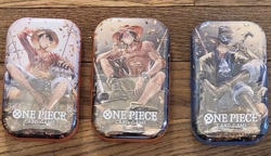 One Piece TCG: Vol 2 Tin 3 piece art FULL set PROMO TINS ENGLISH - Image 3
