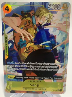 One Piece TCG Sanji ST29-004 Full Art Starter Deck 29 Egghead Alt Art HTF SSP - Image 1