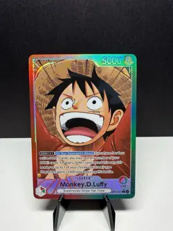 One Piece TCG - Monkey.D.Luffy OP13-001 - Alt Art, Foil, Leader, English, NM - Image 1