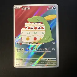 Pokemon Gulpin TCG 154/142 Sv07 Stellar Crown Holo Illustration Rare Card - Image 1