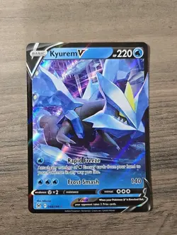 Pokemon TCG Kyurem V 048/196 Lost Origins Sword & Shield Ultra Rare Card NM - Image 1