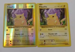 Pikachu 35/108 Reverse Holo XY: Evolutions Yellow Cheeks Base Set Pokemon Cards - Image 1