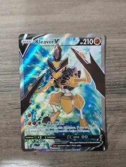 Pokemon TCG Kleavor V SWSH248 Sword & Shield Promo Ultra Rare Holo Card NM - Image 1