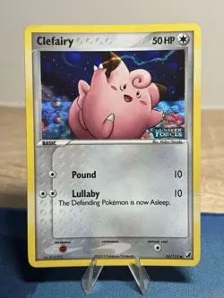 Clefairy Pokemon Card Reverse Holo 53/115 Ex Unseen Forces Stamped Vintage MP - Image 1