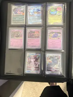 Pokemon TCG cards and top load binder - Image 3