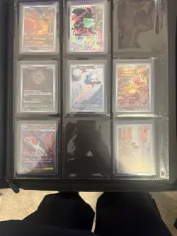 Pokemon TCG cards and top load binder - Image 4