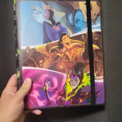 Disney Lorcana Villians 9 Pocket Binder Portfolio Costco Promo Holds 252 Cards - Image 1