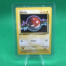 Pokemon Card - Voltorb 1st Edition Italian Base Set 67/102 Common - Image 1
