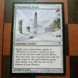 Mtg Thrumming Stone NM/M Coldsnap Artifact Rare Magic Card - Image 2