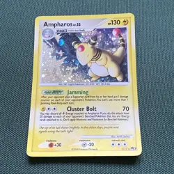 Pokemon TCG | Ampharos Pop Series 7 | Holo Rare 1/17 | Vintage 2008 Cosmos Card - Image 1