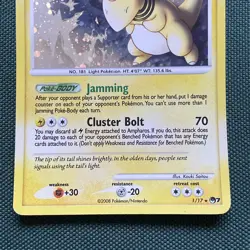 Pokemon TCG | Ampharos Pop Series 7 | Holo Rare 1/17 | Vintage 2008 Cosmos Card - Image 2