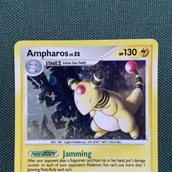 Pokemon TCG | Ampharos Pop Series 7 | Holo Rare 1/17 | Vintage 2008 Cosmos Card - Image 3
