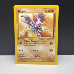 Pokemon Cards Gligar 59/111 1ST EDITION Neo Genesis Common NM - Image 1