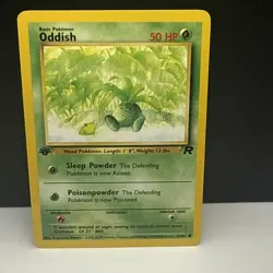 Pokemon Card - Team Rocket 63/82 - ODDISH (common) **1st Edition** - NM - Image 1