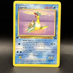 Lapras 25/62 Fossil 1st Edition Non-Holo Vintage WOTC Pokemon Card - Image 1