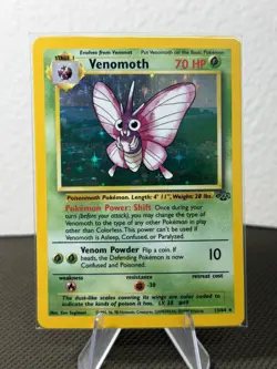 Venomoth 13/64 Unlimited Jungle Holo Pokemon Card NM - Image 1