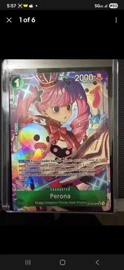 Bandai Perona OP12-034 Special Holo Character Card 2000 Power One Piece CCG - Image 1