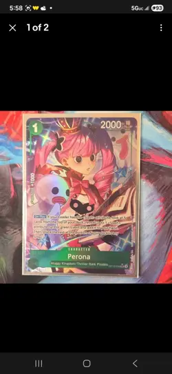 Bandai Perona OP12-034 Special Holo Character Card 2000 Power One Piece CCG - Image 3