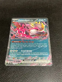 Fezandipiti ex 38/64 Ultra Rare Shrouded Fable NM Pokemon TCG Card - Image 1