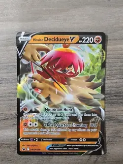 Pokemon TCG Hisuian Decidueye V SWSH238 Promo Sword & Shield Ultra Rare Card NM - Image 1