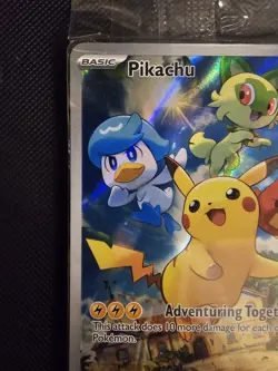 Pokemon Pikachu TCG SVP027 Black Star Promo Holo Card Near Mint Condition - Image 4