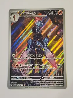 Pokemon TCG Ceruledge Illustration Rare Holo Card Sv08: Surging Sparks 197/191 - Image 1