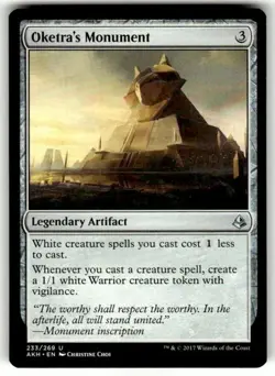 MTG Magic the Gathering Oketra's Monument (233/347) Amonkhet - Image 1