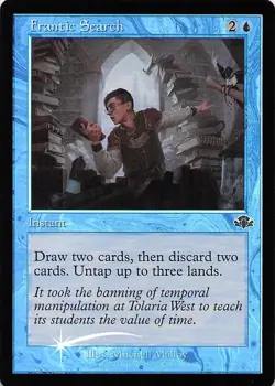 Frantic Search (Retro Frame) Dominaria Remastered Foil - Image 1