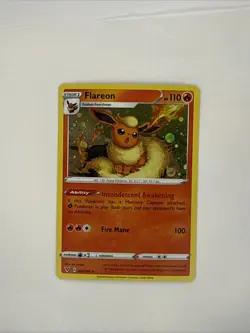Pokemon TCG Flareon 26/185 Cosmos Holo Promo SWSH: Vivid Voltage - Image 1