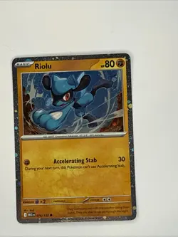 Riolu 076/132 Mega Evolution Cosmos Holo Common Pokemon 🔥 - Image 1