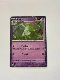 Pokemon TCG SV Mega Evolutions - Kirlia Common #59 Cosmos Holo - Image 1