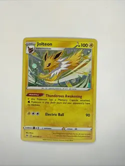Pokemon TCG ~ Jolteon Cosmos Holo Promo Rare (SWSH: Vivid Voltage 47/185) NIM - Image 1