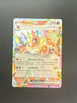 Pokemon Flareon EX 14 Prismatic Evolutions Stamped Promo Rare New Holo - Image 1
